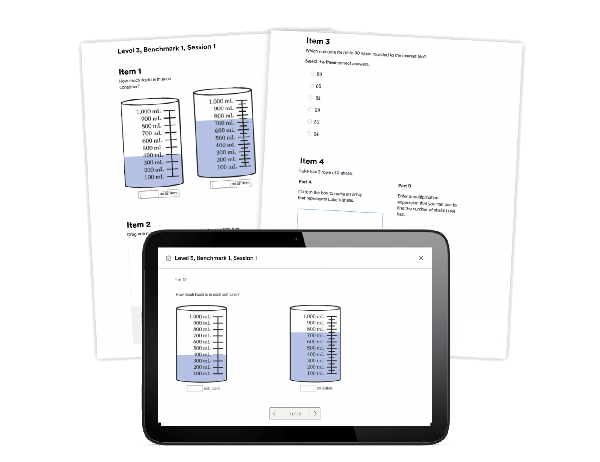 Benchmark Assessments Samples - Printed and Digital Benchmark Assessments Samples - Printed and Digital