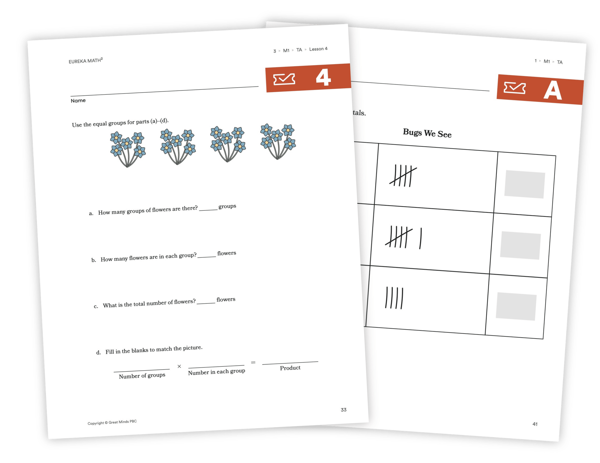 Two pages shown next to each other. And Exit Ticket and Topic Ticket from Eureka Math Squared for student use. Two pages shown next to each other. And Exit Ticket and Topic Ticket from Eureka Math Squared for student use.