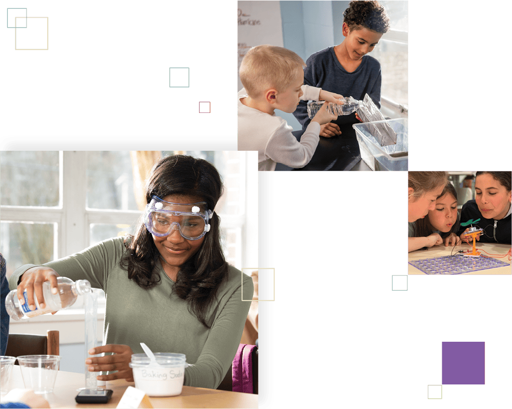 Students engaging in hands-on science