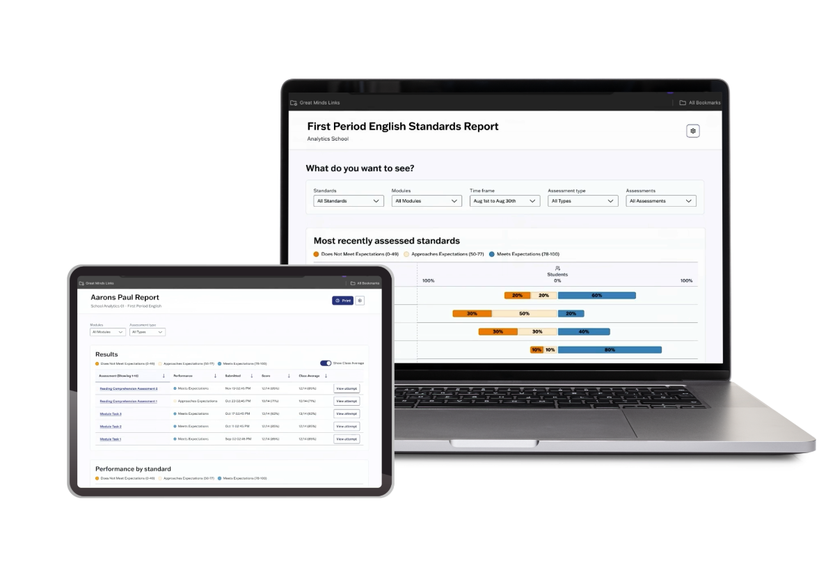 Wit & Wisdom Digital Assessment Mockup